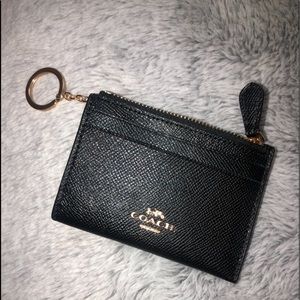 Black Coach Coin Pouch